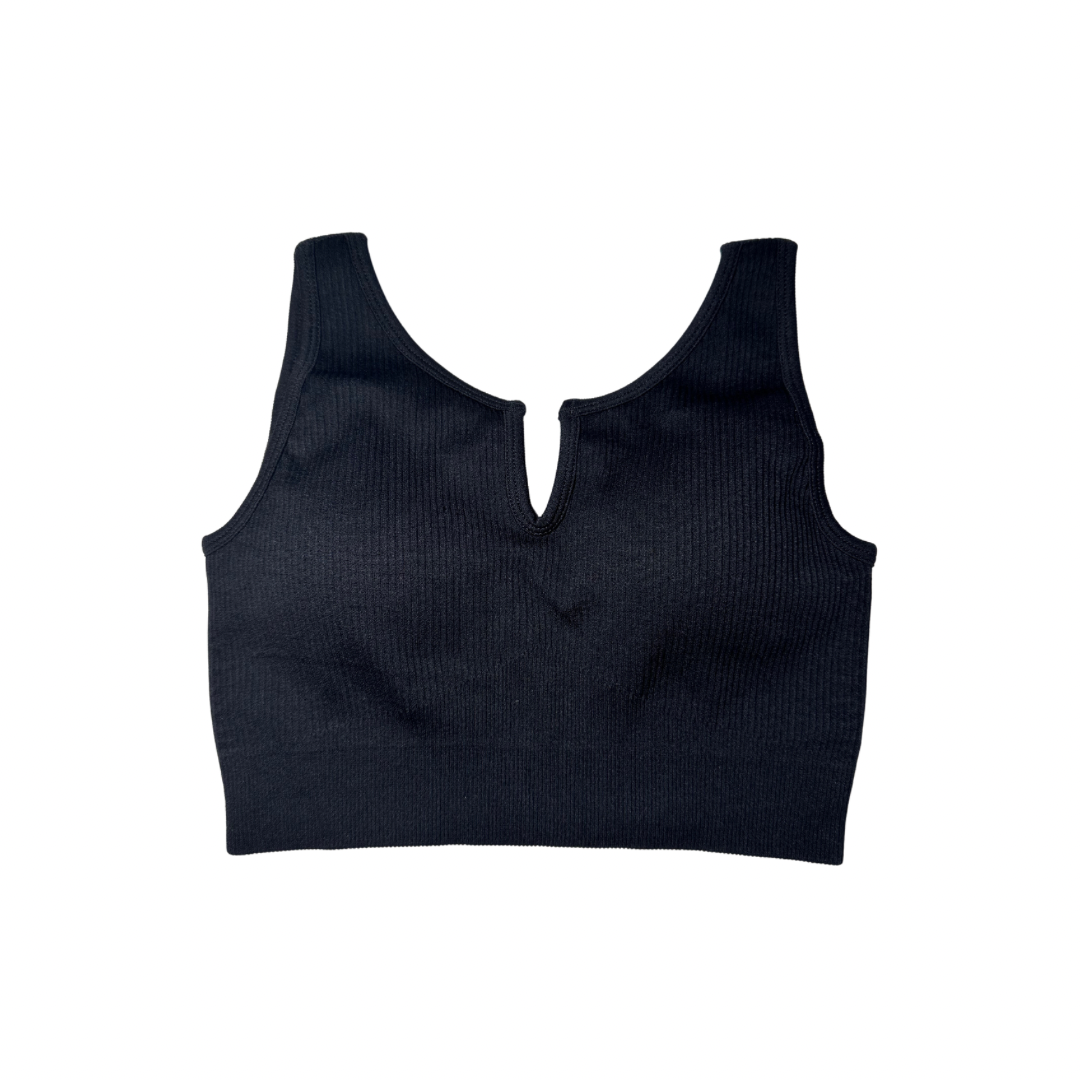 2 Pcs Muscle Tank Bra & High Wasted Short