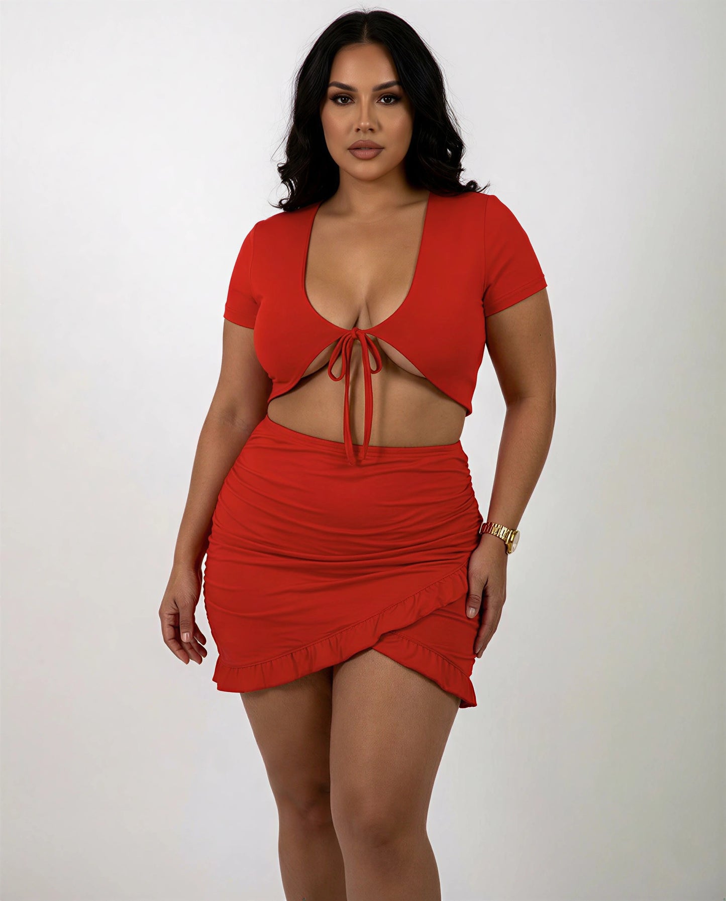 Sexy Red Two Piece